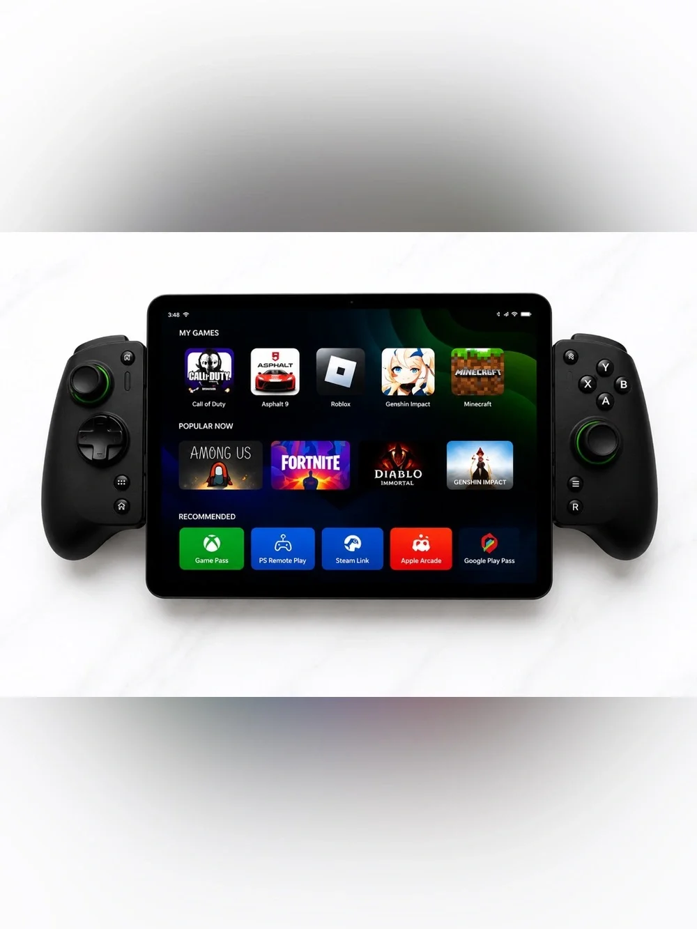 Razer Kishi V3 Pro XL Mobile Controller — Black with Green Accents